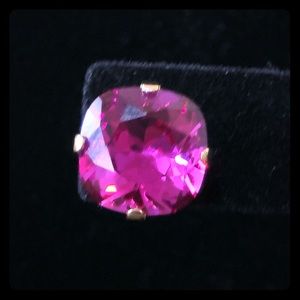 Swarovski Fuchsia Stud Earrings